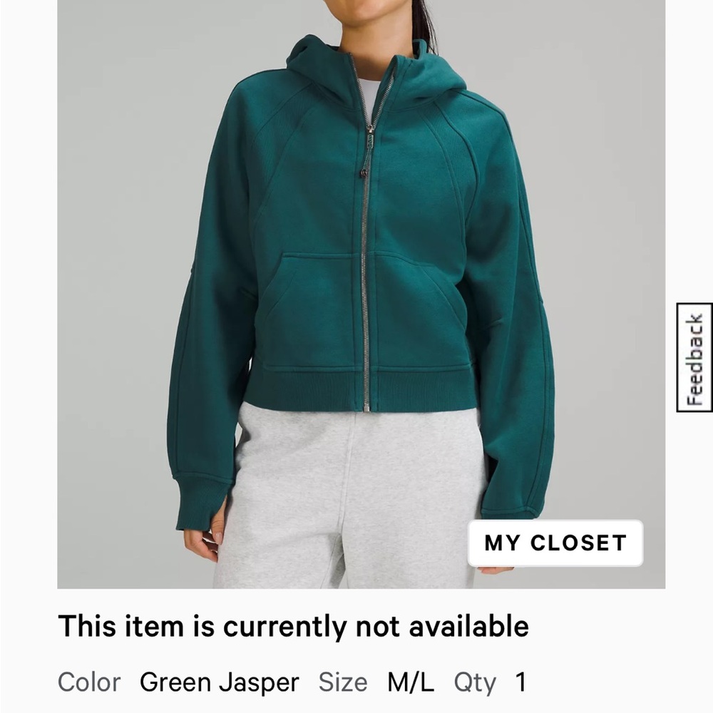 lululemon athletica Green Jasper Hoodie